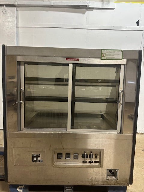 CUSTOM DELI'S INC SELF SERVICE HOT FOOD WARMER DISPLAY MERCHANDISER, HEATED AND LIGHTED - Bargains R Ours - #collection_name#