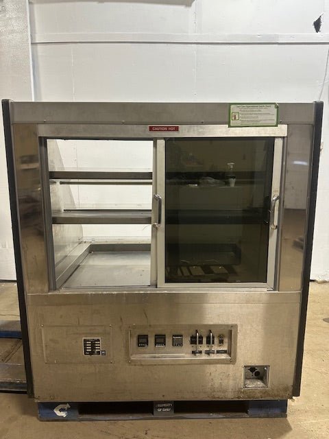 CUSTOM DELI'S INC SELF SERVICE HOT FOOD WARMER DISPLAY MERCHANDISER, HEATED AND LIGHTED - Bargains R Ours - #collection_name#