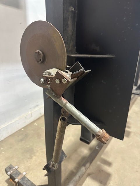 CUSTOM TILT - TOP STEEL GLASS/FABRICATION TABLE ON CASTERS - Second Life - Equipment - collection_name