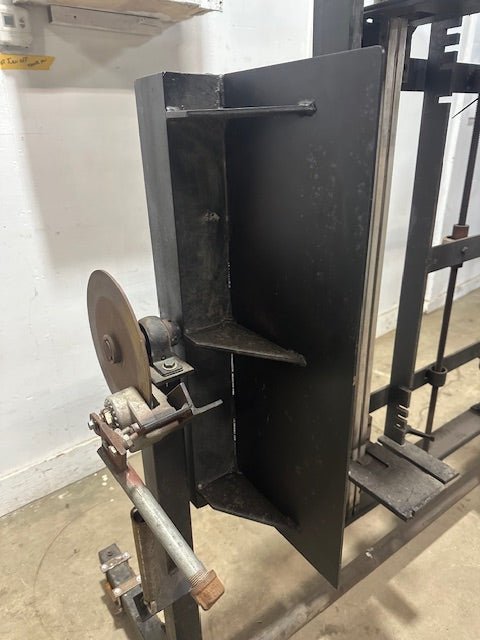 CUSTOM TILT - TOP STEEL GLASS/FABRICATION TABLE ON CASTERS - Second Life - Equipment - collection_name