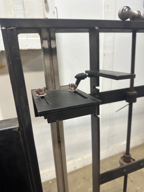 CUSTOM TILT - TOP STEEL GLASS/FABRICATION TABLE ON CASTERS - Second Life - Equipment - collection_name