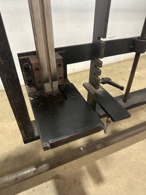 CUSTOM TILT - TOP STEEL GLASS/FABRICATION TABLE ON CASTERS - Second Life - Equipment - collection_name