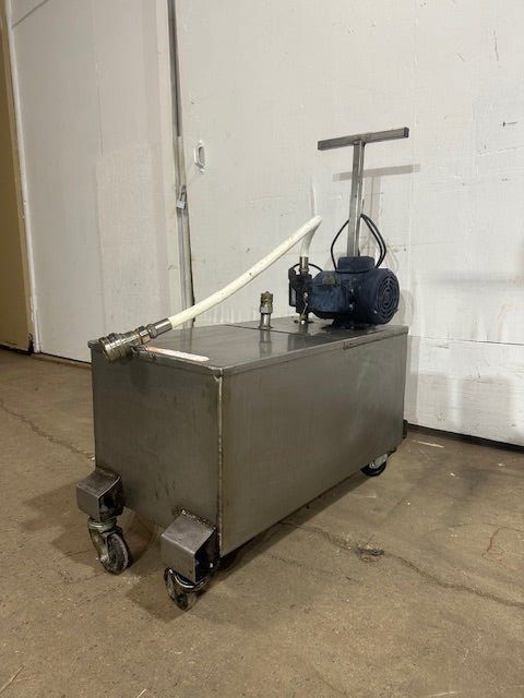 "DARLING 402" PORTABLE COMMERCIAL COOKING OIL FILTER/CADDY WITH PUMP, 120V 1 PH - Second Life - Equipment - collection_name