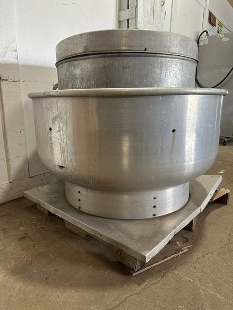 "DAYTON 4HX99A" CENTRIFUGAL UPBLAST ROOF EXHAUST FAN, BELT DRIVE (42" x 42"BASE) - Second Life-Equipment-collection_name