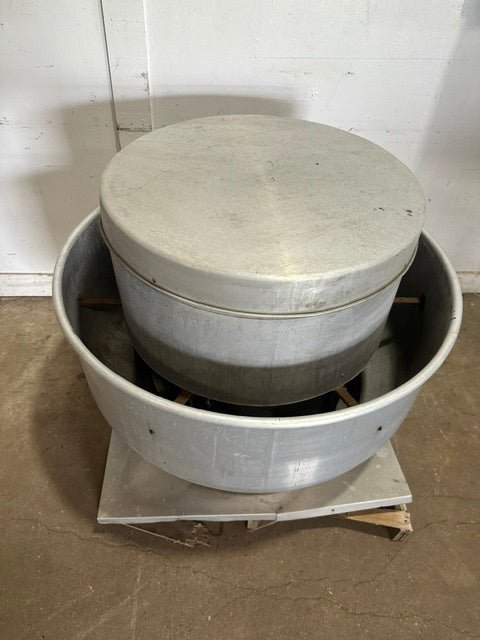 "DAYTON 4HX99A" CENTRIFUGAL UPBLAST ROOF EXHAUST FAN, BELT DRIVE (42" x 42"BASE) - Second Life-Equipment-collection_name
