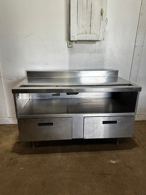 DELFIELD COMMERCIAL STAINLESS STEEL SHELF UTILITY CABINET w/ DRY CABINET STORAGE