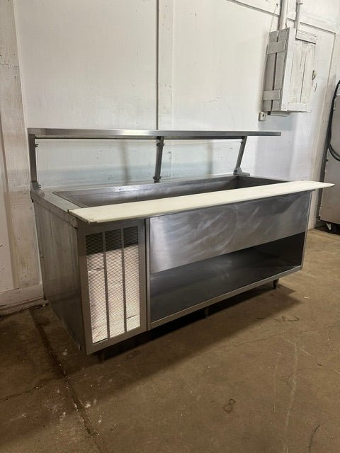 "DELFIELD CUSTOM MADE" S.S REFRIGERATED BUFFET TABLE W/SNEEZE GUARD - Second Life-Equipment-collection_name