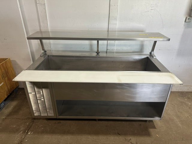 "DELFIELD CUSTOM MADE" S.S REFRIGERATED BUFFET TABLE W/SNEEZE GUARD - Second Life-Equipment-collection_name