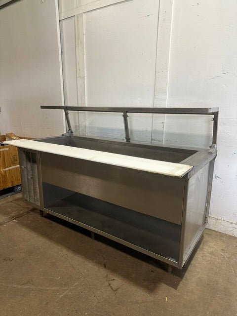 "DELFIELD CUSTOM MADE" S.S REFRIGERATED BUFFET TABLE W/SNEEZE GUARD - Second Life-Equipment-collection_name