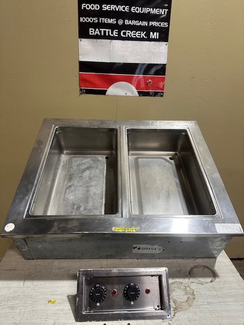 "DELFIELD" DROP - IN INSERT HOT FOOD WARMER/STEAMER TWO WELLS - Bargains R Ours - #collection_name#