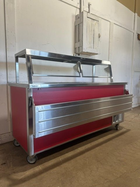 "DELFIELD SCSC - 60 - B" S.S REFRIGERATED BUFFET TABLE W/SNEEZE GUARD ,115V 1PH - Second Life - Equipment - collection_name