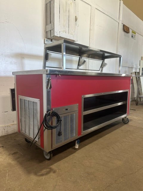 "DELFIELD SCSC - 60 - B" S.S REFRIGERATED BUFFET TABLE W/SNEEZE GUARD ,115V 1PH - Second Life - Equipment - collection_name