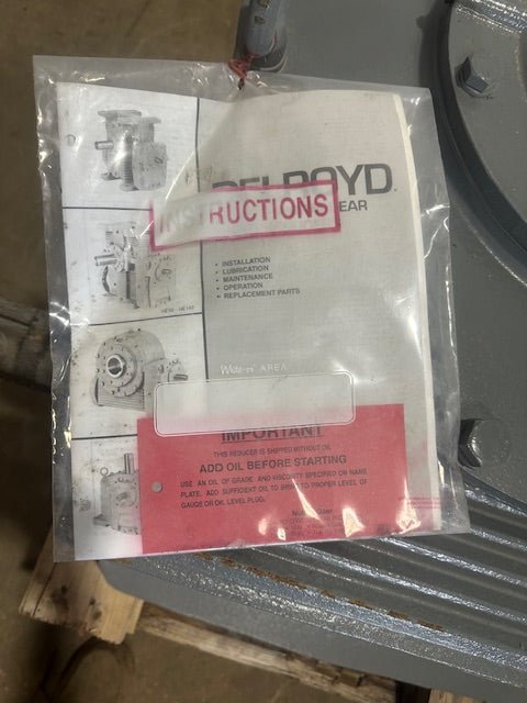 DELROYD 11 - 1/4 V120 - 10 - 1A WORM GEAR REDUCER - Second Life - Equipment - collection_name