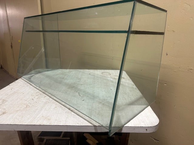 "DISPLAY CASE GLASS/SNEEZE GUARD WITH SHELF - Bargains R Ours - #collection_name#