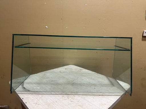 "DISPLAY CASE GLASS/SNEEZE GUARD WITH SHELF - Bargains R Ours - #collection_name#