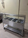 DUKE 4 WELL ONE SIDE SNEEZE GUARD FULL SERVICE HOT FOOD SERVING LINE TABLE - Bargains R Ours - #collection_name#