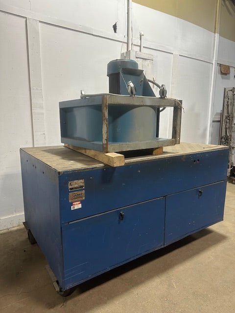 "DUSTVENT" 6X4F2 72"Wx50D" DOWNDRAFT TABLE W/ 208 - 230/460, 7.5HP BLOWER UNIT - Second Life - Equipment - collection_name