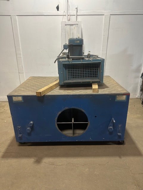 "DUSTVENT" 6X4F2 72"Wx50D" DOWNDRAFT TABLE W/ 208 - 230/460, 7.5HP BLOWER UNIT - Second Life - Equipment - collection_name