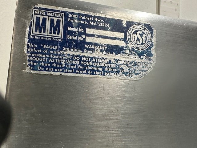 EAGLE FOOD 112 - 16 - 3 - 18 STAINLESS STEEL 3 COMPARTMENT SINK 41x91x24.5 - Second Life - Equipment - collection_name