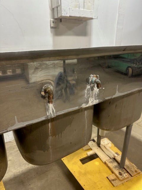 EAGLE FOOD 112 - 16 - 3 - 18 STAINLESS STEEL 3 COMPARTMENT SINK 41x91x24.5 - Second Life - Equipment - collection_name