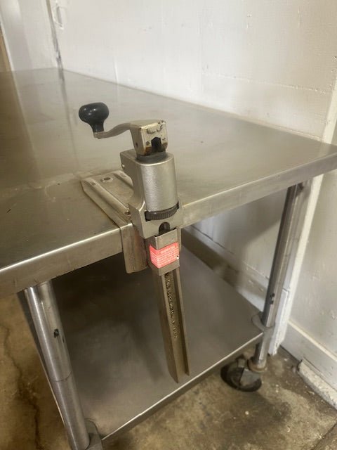 EAGLE S.S H.D COMMERCIAL 84"W x 29.5"D FOOD PREP TABLE WITH CAN OPENER & DRAWER - Second Life - Equipment - collection_name