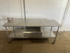 EAGLE S.S H.D COMMERCIAL 84"W x 29.5"D FOOD PREP TABLE WITH CAN OPENER & DRAWER - Second Life - Equipment - collection_name
