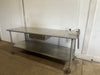 EAGLE S.S H.D COMMERCIAL 84"W x 29.5"D FOOD PREP TABLE WITH CAN OPENER & DRAWER - Second Life - Equipment - collection_name