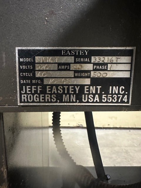 EASTEY HEAVY DUTY COMMERCIAL ELECTRIC HEAT SEALING /PACKAGING/WRAPPING MACHINE ON CASTERS - Bargains R Ours - #collection_name#