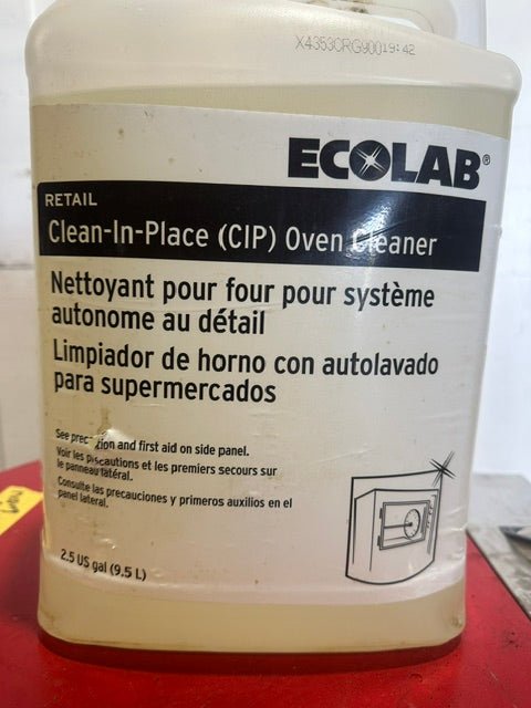 "ECOLAB" RETAIL CLEAN-IN-PLACE(CIP) COMMERCIAL OVEN CLEANER-2.5 GAL(9.5 L)*NEW** - Second Life-Equipment-collection_name