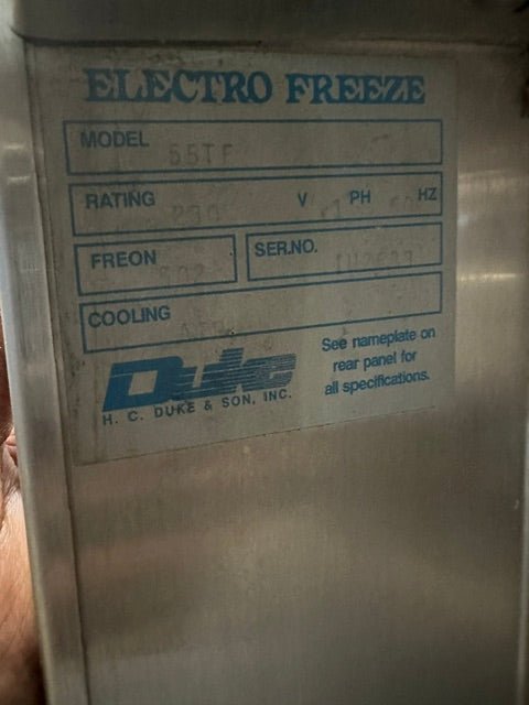 ELECTRO FREEZE 55TF-213 AIR COOLED 1PH 2 FLAVOR SOFT SERVE ICE CREAM MACHINE - Second Life-Equipment-collection_name
