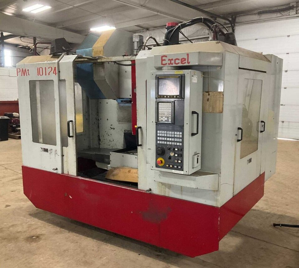 Excel PMC-10T24 vertical CNC milling machine 24 station twin arm auto ...
