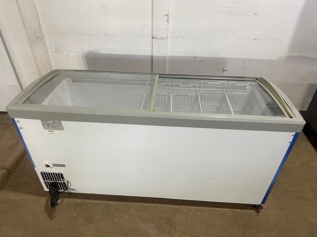"EXCELLENCE VB - 7L"COMMERCIAL LIGHTED CURVED LID 66"W ICE CREAM DISPLAY FREEZER - Second Life - Equipment - collection_name