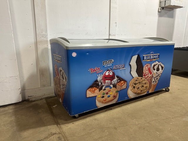 "EXCELLENCE VB - 7L"COMMERCIAL LIGHTED CURVED LID 66"W ICE CREAM DISPLAY FREEZER - Second Life - Equipment - collection_name