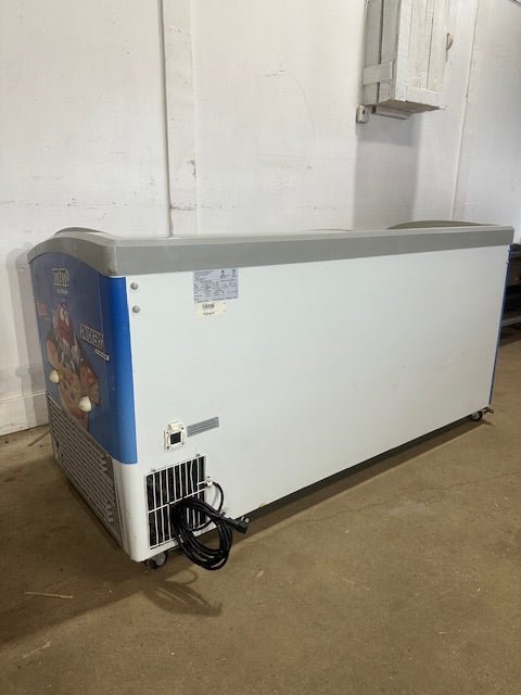 "EXCELLENCE VB - 7L"COMMERCIAL LIGHTED CURVED LID 66"W ICE CREAM DISPLAY FREEZER - Second Life - Equipment - collection_name