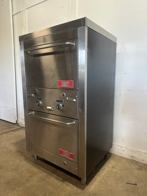 "FRANKLIN CHEF"H.D COMMERCIAL NATURAL GAS DOUBLE STACK OVEN - Second Life - Equipment - collection_name