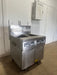 FRYMASTER FPH250BLCSD COMMERCIAL N GAS DUAL FRYER W/ DIGITAL READOUT(ON CASTERS) - Second Life - Equipment - collection_name