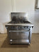 "GARLAND M44R" H.D NATURAL GAS COMMERCIAL 4 BURNERS STOVE WITH OVEN - Second Life-Equipment-collection_name