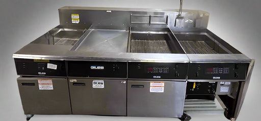 GILES 3 BAY ELECTRIC FRYER WITH AUTO LIFT AND DUMPSTER DIGITAL CONTROL - Bargains R Ours - #collection_name#