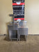 GLAS TENDER BEVERAGE COUNTER TABLE STATION WITH BEER 4 KEGS TOWER DISPENSER - Bargains R Ours - #collection_name#