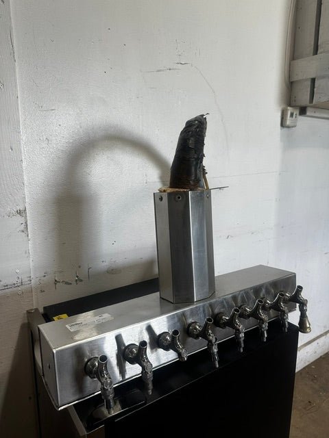 "GLAS TENDER BT-8-SSR" 26"W 8 HEAD BRIDGE TEE DRAFT BEER TOWER TAP - Second Life-Equipment-collection_name