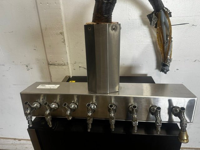 "GLAS TENDER BT-8-SSR" 26"W 8 HEAD BRIDGE TEE DRAFT BEER TOWER TAP - Second Life-Equipment-collection_name