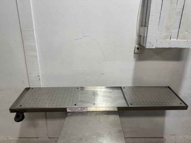 "GLAS TENDER" COMMERCIAL STAINLESS STEEL 70 1/8"W DRAIN BOARD - Second Life - Equipment - collection_name