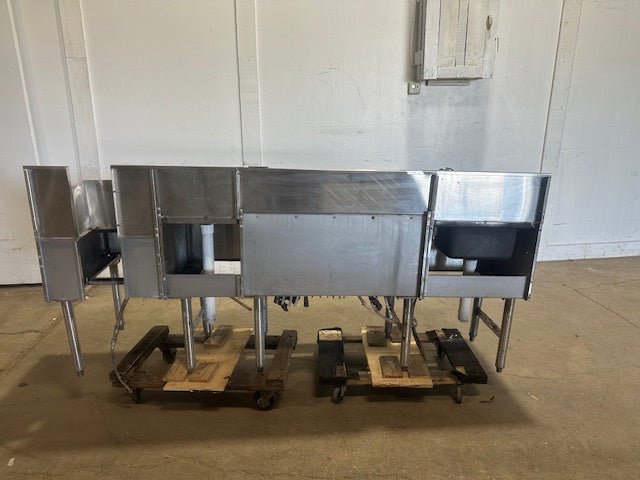 GLASTENDER IBA - 30 - OP8 UNDER BAR SINK, COLD PLATE, DRAIN BOARD and SPEED RAIL - Second Life - Equipment - collection_name