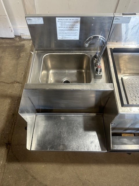 GLASTENDER IBA - 30 - OP8 UNDER BAR SINK, COLD PLATE, DRAIN BOARD and SPEED RAIL - Second Life - Equipment - collection_name