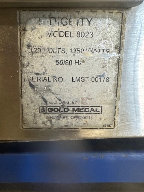 "GOLD MEDAL 8023" 120v 1ph COUNTERTOP HOTDOG/TORNADO ROLLER GRILL - Second Life - Equipment - collection_name