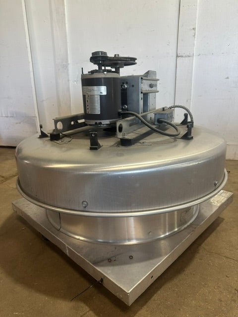 "GREENHECK 6B - 180 - 4 - X"H.D COMMERCIAL UPBLAST EXHAUST FAN (30" x 30" BASE) - Second Life - Equipment - collection_name