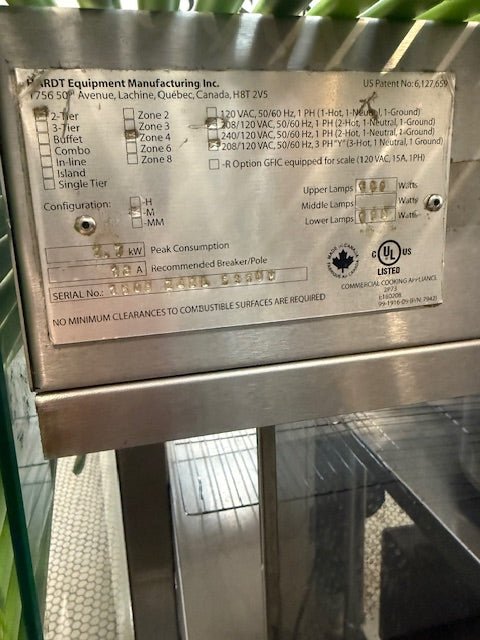 "HARDT ZONE 4"208/120 V DUAL LAYER HEATED,LIGHTED HOT DISPLAY SELF - SERVICE CASE - Second Life - Equipment - collection_name