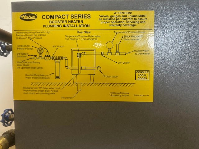 "HATCO C - 9" COMMERCIAL ELECTRIC 6 GAL WATER BOOSTER HEATER, 9KW, 480 V - Second Life - Equipment - collection_name