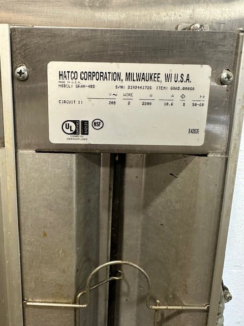 HATCO GRAH - 48D 208v DOUBLE ELEMENT 48" MOUNTABLE STRIP WARMER - Second Life - Equipment - collection_name