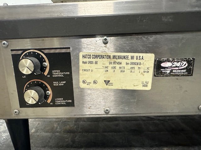 "HATCO GRSDS - 36D"COUNTER TOP 2SHELVES FOOD WARMER 32.5"H 36"W 26"D, 120V 1PH - Second Life - Equipment - collection_name